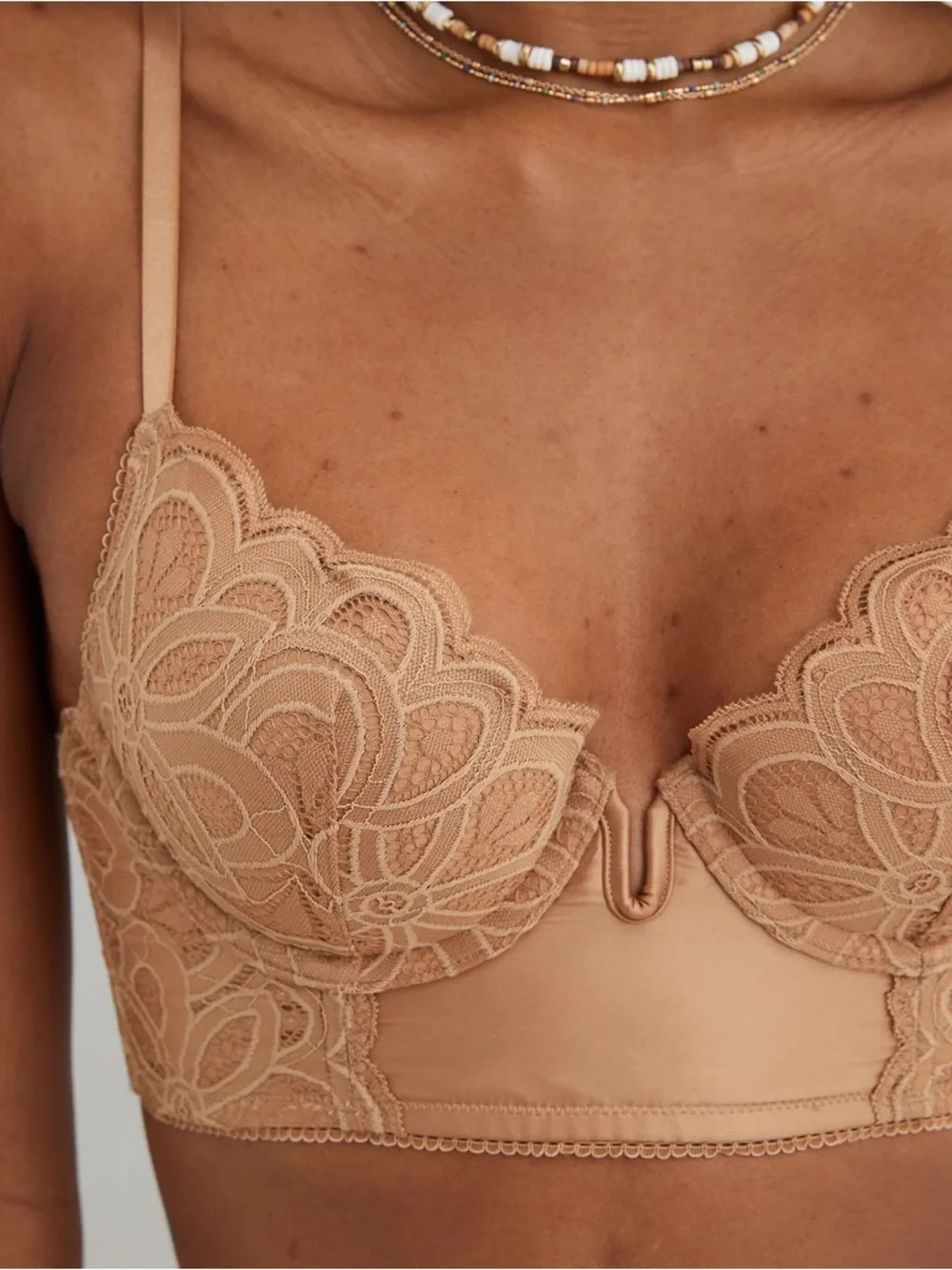 aerie Show Off Plunge Push Up Rooftop Garden Lace Bra | Size 34B | Never Worn - Picture 4 of 7